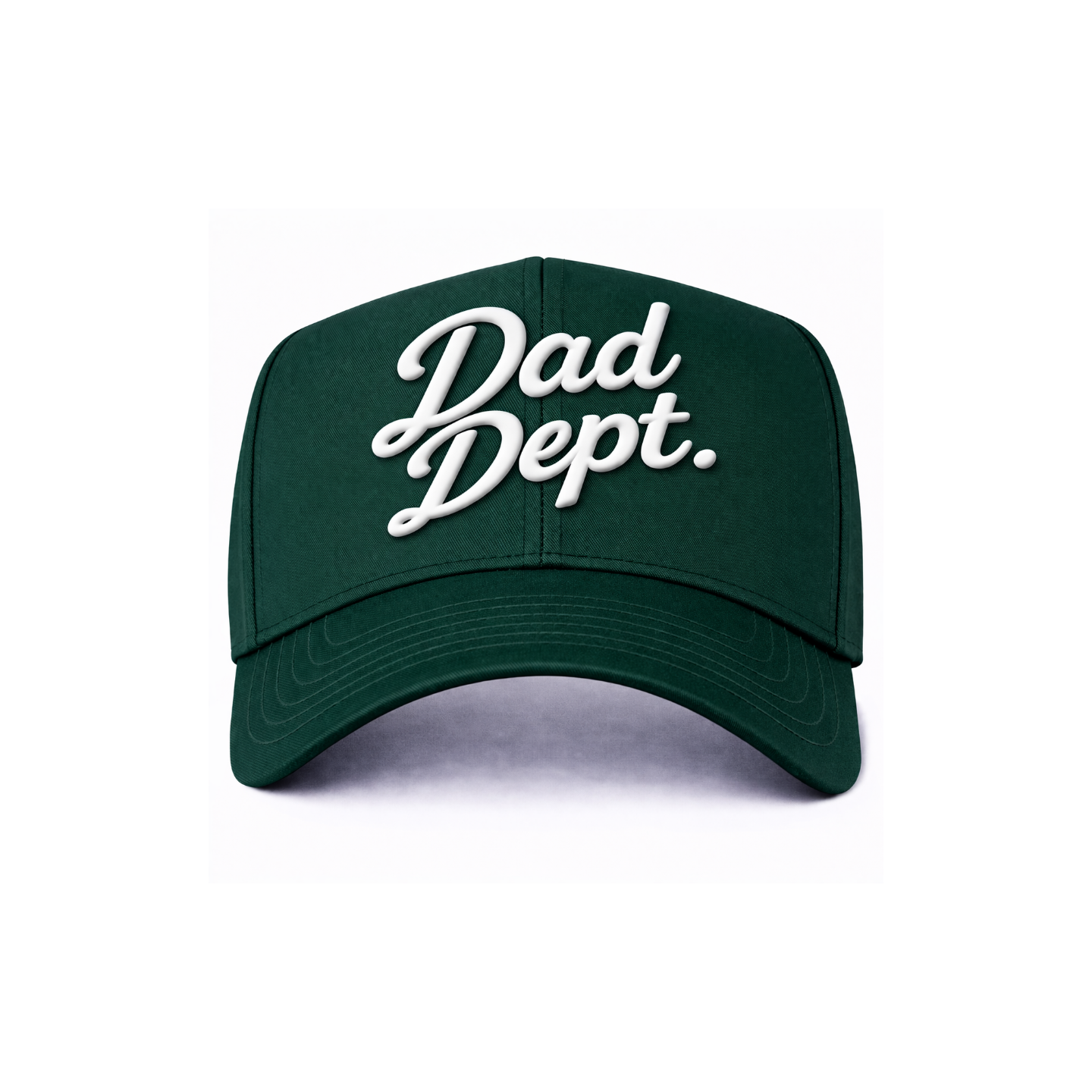 Dark Green Dad Dept. Snapback Hat