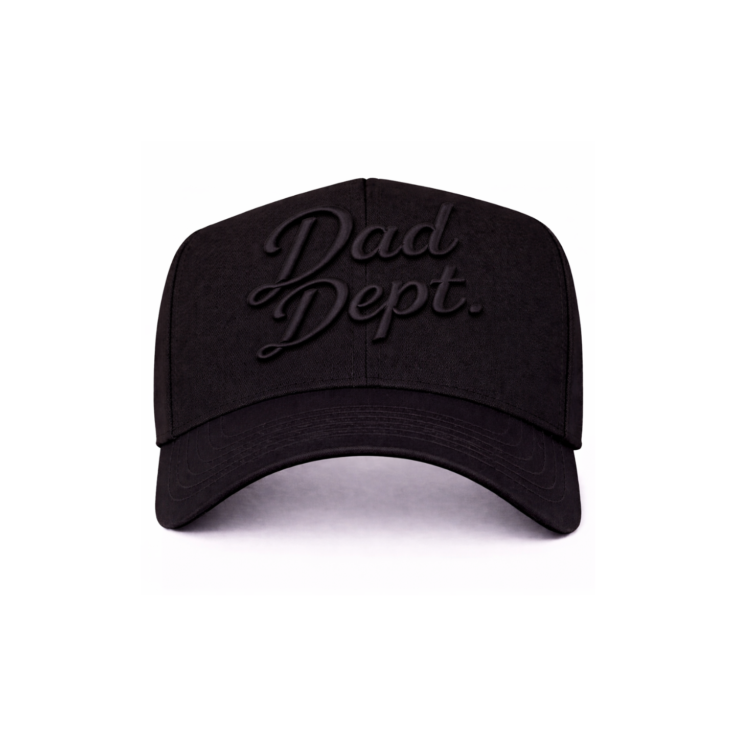 Black/Black Dad Dept. Snapback Hat