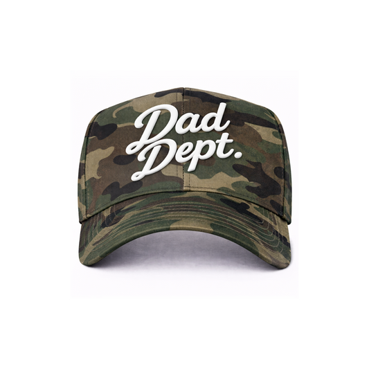 Camo Dad Dept Snapback Hat