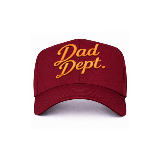 Maroon/Orange Dad Dept. Snapback Hat