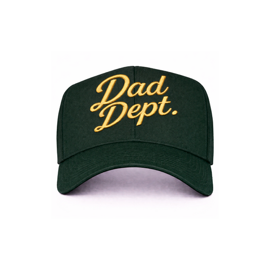 Dark Green/Gold Dad Dept. Snapback Hat