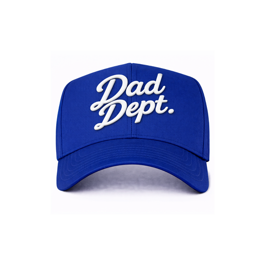 Royal Blue Dad Dept. Snapback Hat