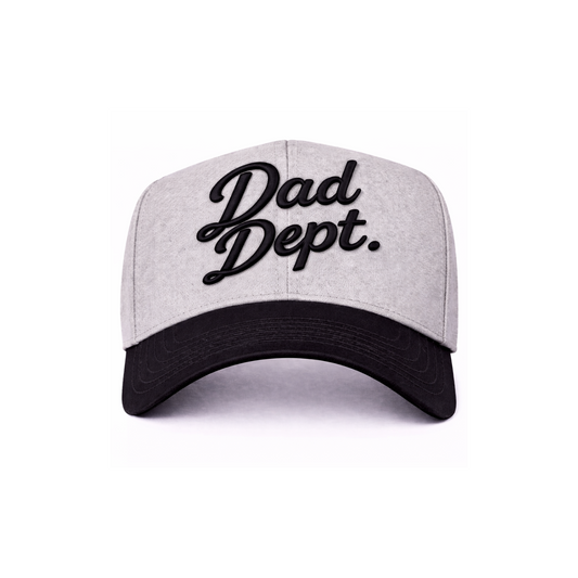 Black/Gray Dad Dept. Snapback Hat