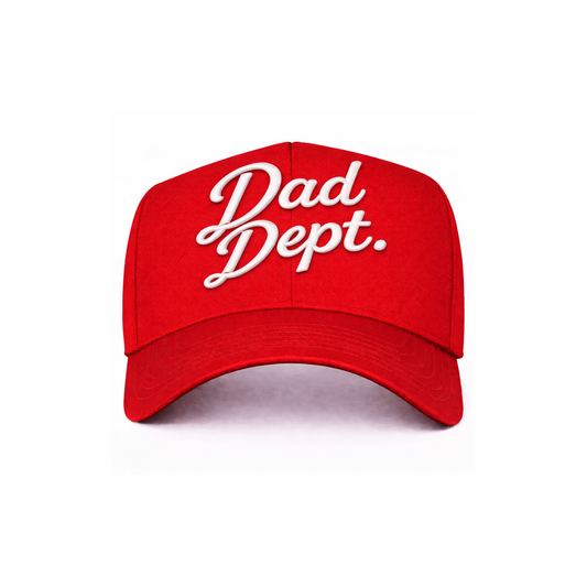 Red Dad Dept. Snapback Hat
